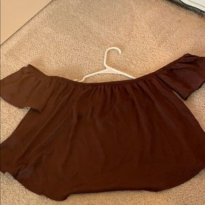 Silk off the shoulder top